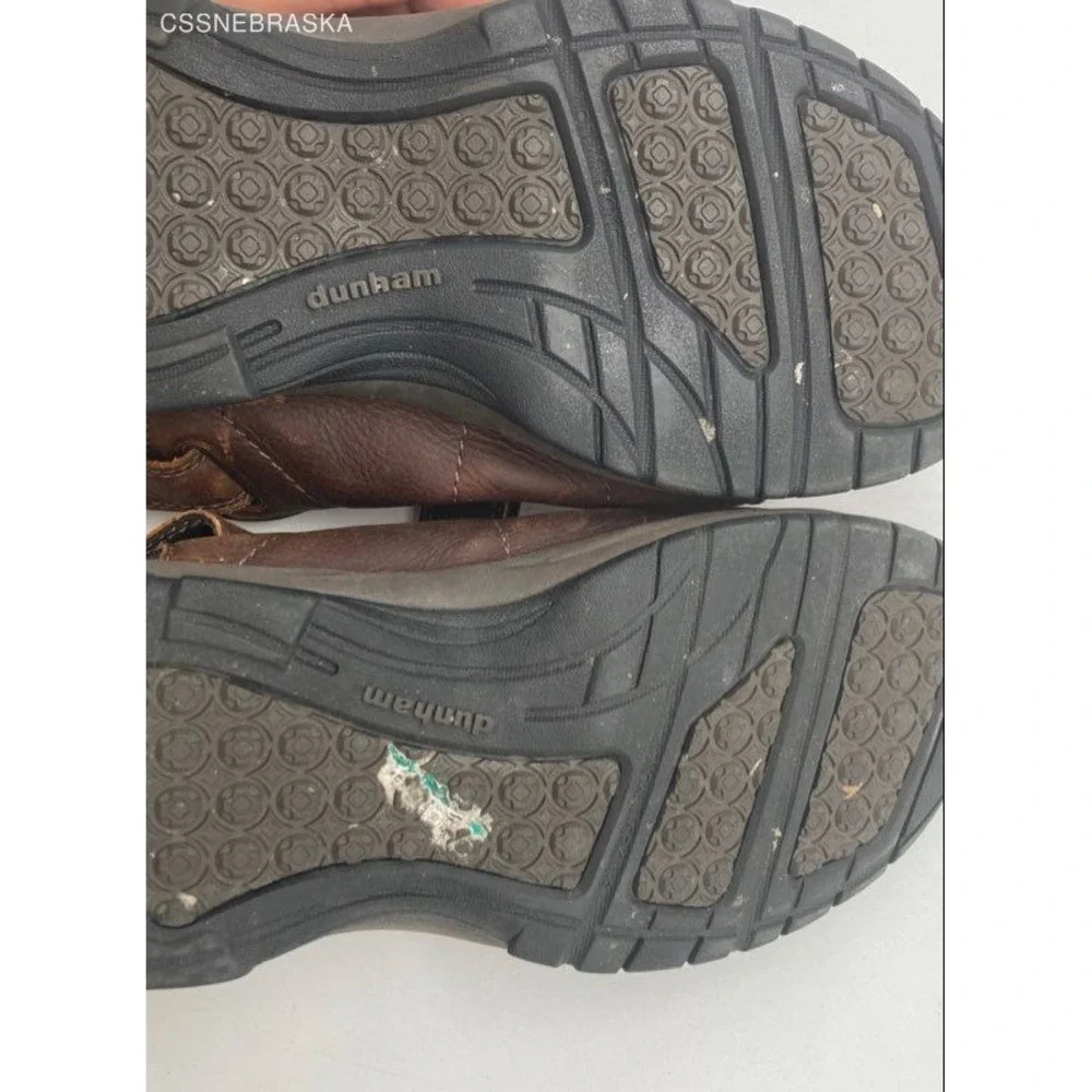 Dunham Brown Leather Strappy Sandals w/ Rubber Sole‎ - Size 10